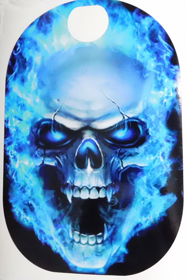 Blue Flame Skull