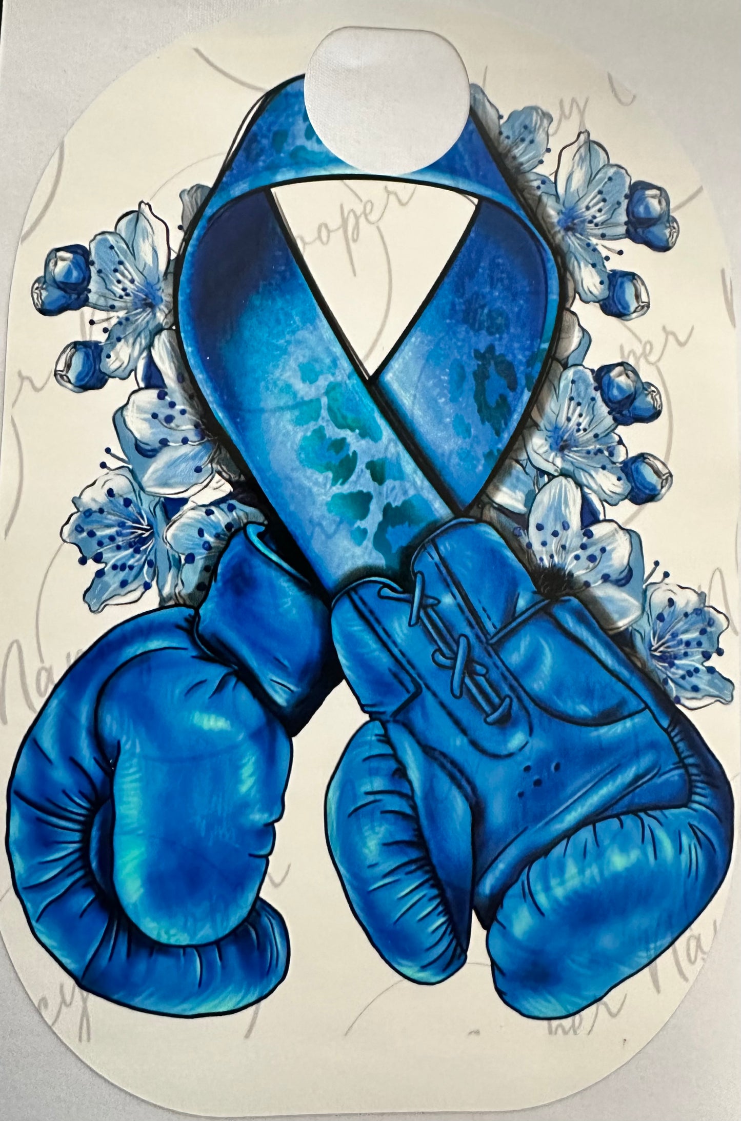 Blue Gloves & Ribbon